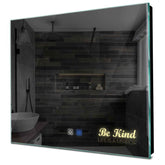 Specchio LED Quadrato | Pulsanti touch | Funzione anti-appannamento | Luce bianca calda - Reyze Serie Motivated Modello 6